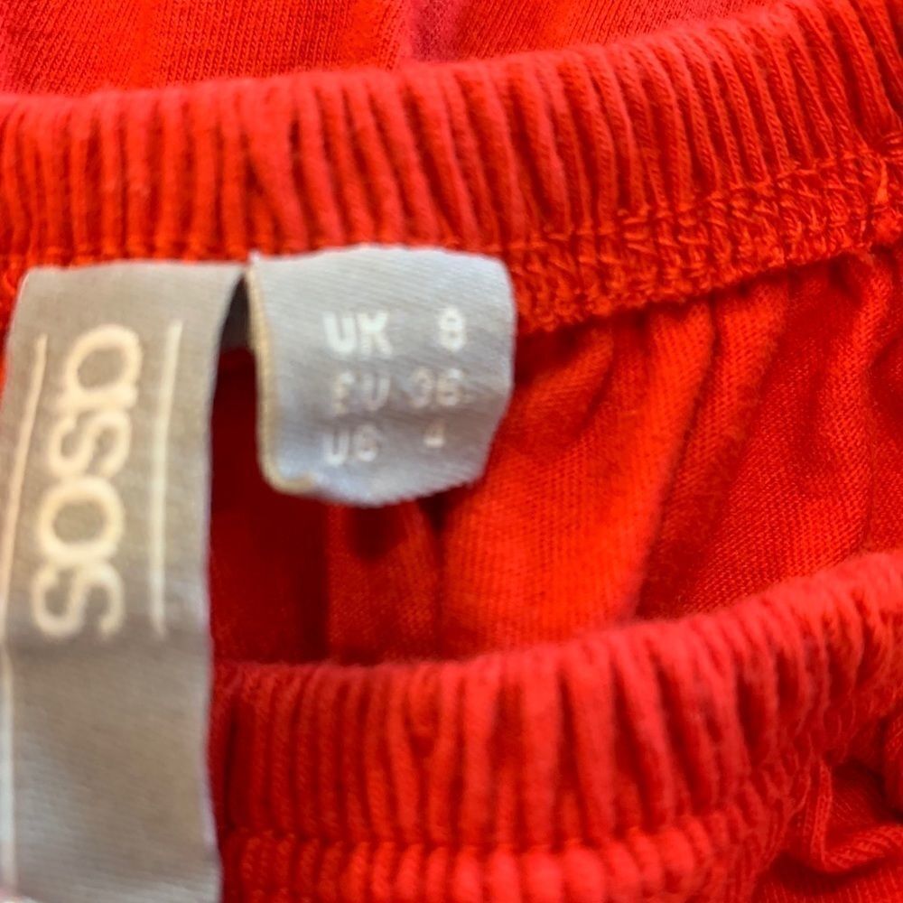 ASOS Red Off the Shoulder Top - Picture 4 of 5